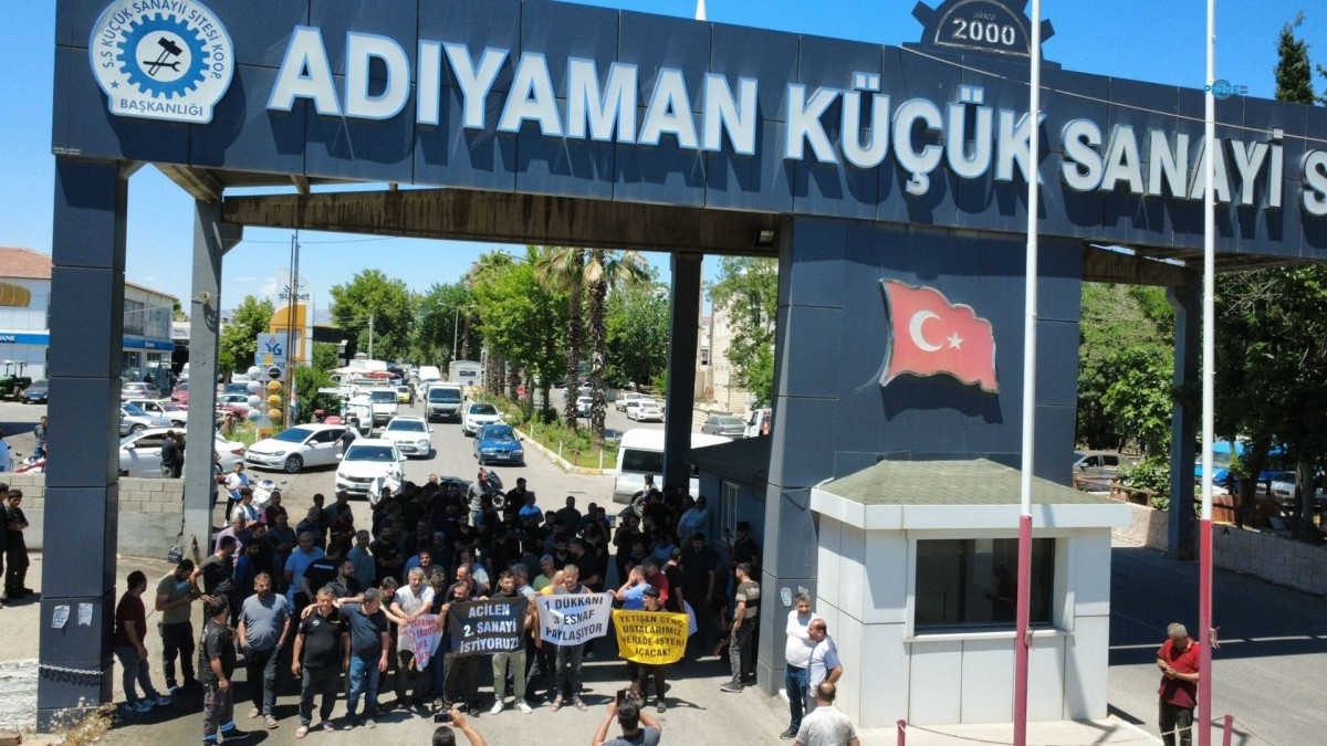 Adıyaman Küçük Sanayi Sitesi esnafından Yeni Sanayi Sitesi için eylem - Videolu Haber